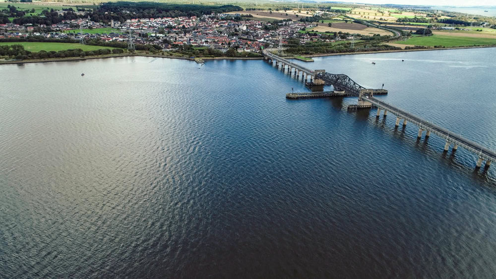 Aerial of Kincardine Bridge