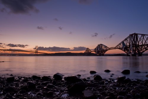 Rosyth looking toward the Forth Rail Bridge