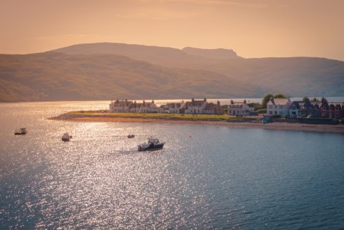 Sunrise landscape in Ullapool