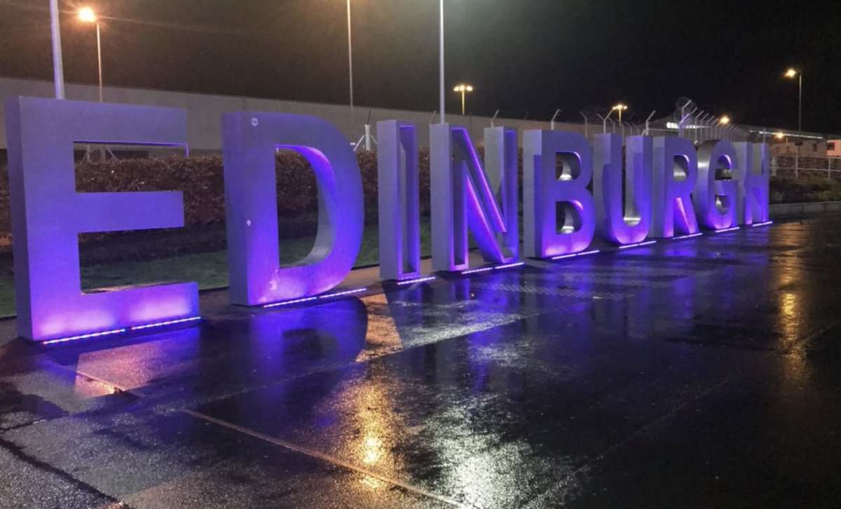 Edinburgh Airport Sign