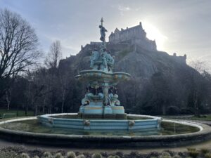 Edinburgh Castle from Princess Street Gardens