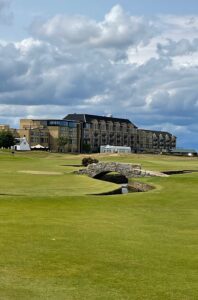 Swilcan Bridge and the Old Course Hotel